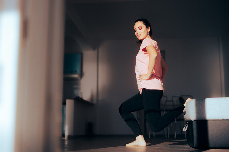 happy woman exercising happy woman exercising