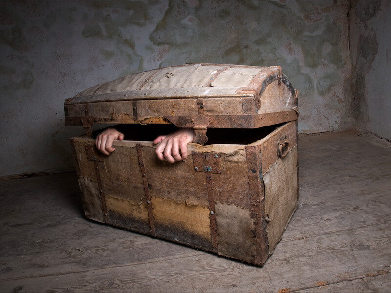 Concept or metaphor about some negative human emotions such as fear, anxiety,despair or horror.