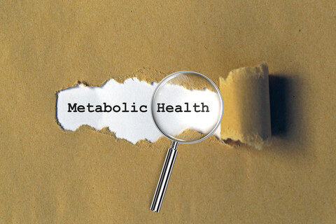 Metabolic health on brown paper background Metabolic health on brown paper background