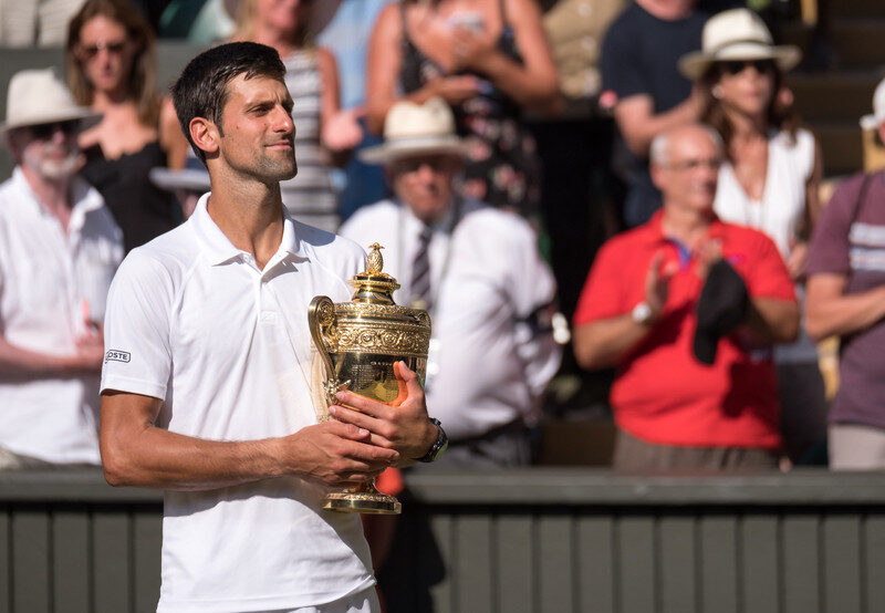 Djokovic winning Wimbledon Djokovic winning Wimbledon