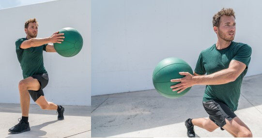 lunge with rotation